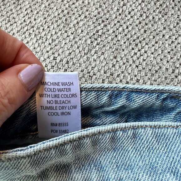 Pistola Daisy Low Slung Mini Skirt Denim Nimes Wash Size 31 NWT - Picture 10 of 10